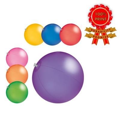 Branded Promotional INFLATABLE BEACH BALL in Translucent Pink Beach Ball From Concept Incentives.