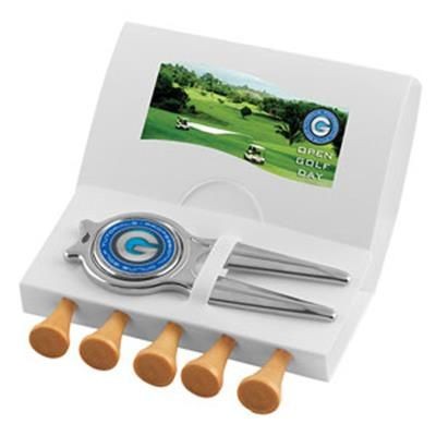 Branded Promotional KILDARE GOLF TEE WALLET Golf Gift Set From Concept Incentives.