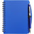 Branded Promotional A6 SPIRAL WIRO BOUND NOTE BOOK & BALL PEN in Blue Note Pad From Concept Incentives.