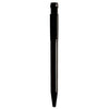 Branded Promotional PIER EXTRA PLASTIC BALL PEN in Black with Black Clip Pen From Concept Incentives.