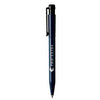 Branded Promotional PIER EXTRA RETRACTABLE PLASTIC BALL PEN in Dark Blue with Black Clip Pen From Concept Incentives.