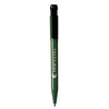 Branded Promotional PIER EXTRA RETRACTABLE PLASTIC BALL PEN in Green with Black Clip Pen From Concept Incentives.