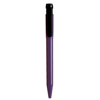 Branded Promotional PIER EXTRA RETRACTABLE PLASTIC BALL PEN in Lilac with Black Clip Pen From Concept Incentives.