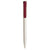 Branded Promotional PIER FT RETRACTABLE PLASTIC BALL PEN in White with Burgundy Trim Pen From Concept Incentives.