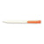 Branded Promotional PIER FT RETRACTABLE PLASTIC BALL PEN in White with Orange Trim Pen From Concept Incentives.