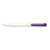 Branded Promotional PIER FT RETRACTABLE PLASTIC BALL PEN in White with Dark Violet Trim Pen From Concept Incentives.