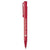 Branded Promotional PIER CLEAR TRANSPARENT RETRACTABLE PLASTIC BALL PEN in Red Pen From Concept Incentives.