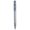 Branded Promotional PIER CLEAR TRANSPARENT RETRACTABLE PLASTIC BALL PEN in Light Blue Pen From Concept Incentives.