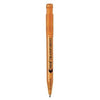 Branded Promotional PIER CLEAR TRANSPARENT RETRACTABLE PLASTIC BALL PEN in Orange Pen From Concept Incentives.