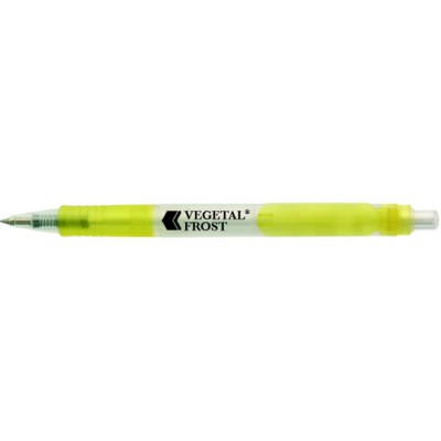 Branded Promotional VEGETAL FROST RETRACTABLE BIODEGRADABLE ECO FRIENDLY BALL PEN Pen From Concept Incentives.