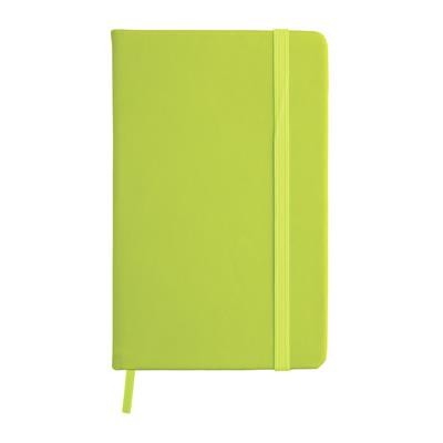 Branded Promotional LUBLIN NOTE BOOK in Green Jotter From Concept Incentives.