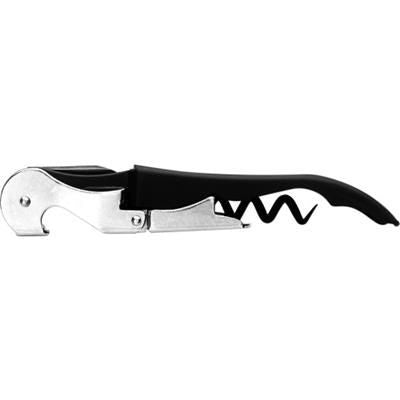 Branded Promotional STAINLESS STEEL METAL BAR KNIFE in Black Knife From Concept Incentives.