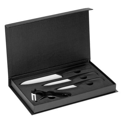 Branded Promotional GRAYSVILLE SET OF CERAMIC POTTERY KNIVES Knife From Concept Incentives.