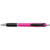 Branded Promotional OLYMPIC PLASTIC BALL PEN in Pink & Black Pen From Concept Incentives.