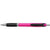 Branded Promotional OLYMPIC PLASTIC BALL PEN in Pink & Black Pen From Concept Incentives.