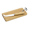 Branded Promotional BANJUL CHEESE KNIFE SET with Cutting Board Knife From Concept Incentives.