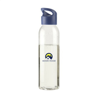 Branded Promotional SIRIUS DRINK BOTTLE in Transparent & Black Sports Drink Bottle From Concept Incentives.