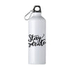 Branded Promotional ALUMAXI 750 ML ALUMINIUM METAL WATER BOTTLE in White Sports Drink Bottle From Concept Incentives.