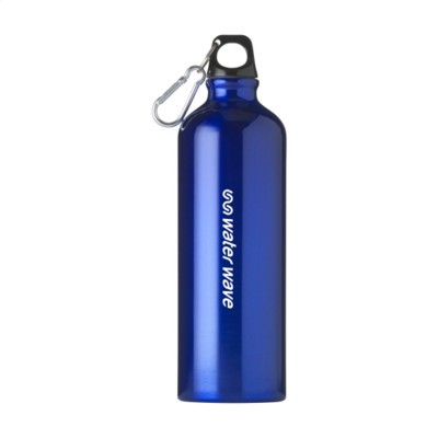 Branded Promotional ALUMAXI 750 ML ALUMINIUM METAL WATER BOTTLE in Blue Sports Drink Bottle From Concept Incentives.