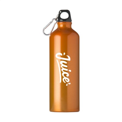 Branded Promotional ALUMAXI 750 ML ALUMINIUM METAL WATER BOTTLE in Orange Sports Drink Bottle From Concept Incentives.