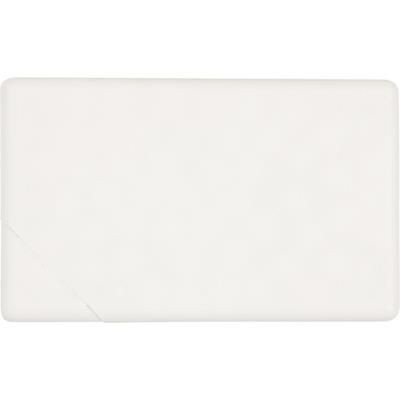 Branded Promotional RECTANGULAR SHAPE PLASTIC MINTS CARD in White Mints From Concept Incentives.