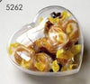 Branded Promotional HEART SHAPE 2 PIECE CONTAINER in Clear Transparent Box From Concept Incentives.