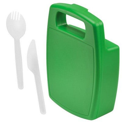 Branded Promotional LUNCH TO GO PLUS PLASTIC SANDWICH STORAGE BOX Lunch Box From Concept Incentives.