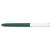 Branded Promotional PURE SOFT WHITE CLIP TWIST PLASTIC BALL PEN in Dark Green Pen From Concept Incentives.