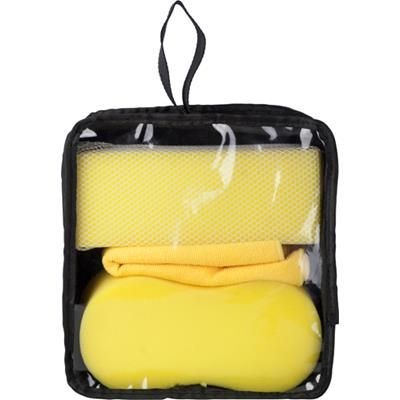 Branded Promotional CAR CARE KIT in Yellow Car Care Kit From Concept Incentives.