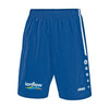 Branded Promotional JAKO SHORT TURIN CHILDRENS SPORTSPANTS in Royal Blue & White Shorts From Concept Incentives.