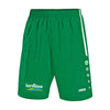 Branded Promotional JAKO SHORT TURIN CHILDRENS SPORTSPANTS in Green & White Shorts From Concept Incentives.