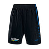 Branded Promotional JAKO SHORT TURIN CHILDRENS SPORTSPANTS in Black & Cobalt Blue Shorts From Concept Incentives.