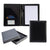 Branded Promotional ASCOT HIDE LEATHER ZIP CONFERENCE FOLDER in Black Conference Folder From Concept Incentives.