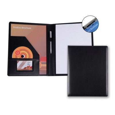 Branded Promotional BELLUNO PU A4 CONFERENCE FOLDER with Pad Clip Conference Folder From Concept Incentives.