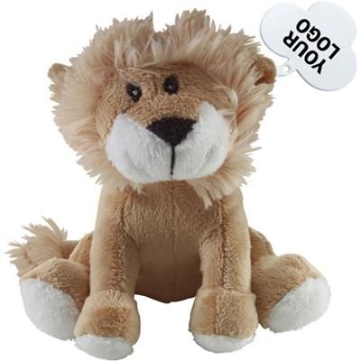 Branded Promotional SOFT TOY LION includes Tag for Print Purposes Soft Toy From Concept Incentives.