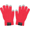 Branded Promotional TOUCH SCREEN GLOVES in Red Gloves From Concept Incentives.