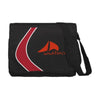 Branded Promotional BOOMERANG DOCUMENT BAG in Red Bag From Concept Incentives.