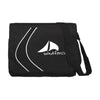 Branded Promotional BOOMERANG DOCUMENT BAG in Black Bag From Concept Incentives.