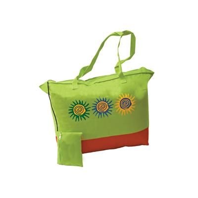 Branded Promotional BEACH BAG with Zip Purse Beach Bag From Concept Incentives.