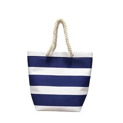 Branded Promotional BICOLOUR BEACH BAG with Rope Handles Beach Bag From Concept Incentives.