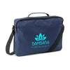 Branded Promotional METRO DOCUMENT BAG in Dark Blue Bag From Concept Incentives.