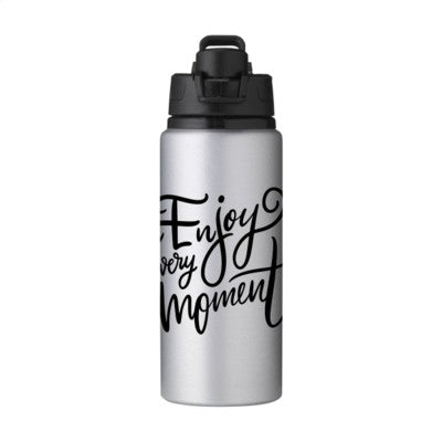 Branded Promotional ALUMINIUM METAL URBAN DRINK BOTTLE in Silver Sports Drink Bottle From Concept Incentives.