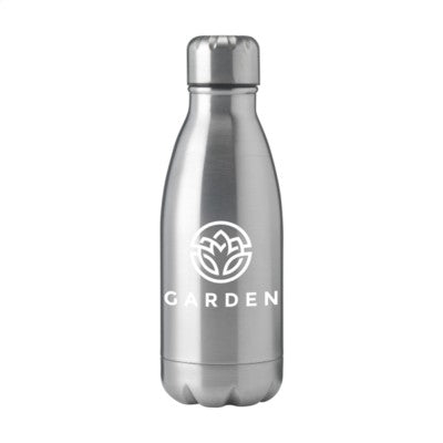 Branded Promotional TOPFLASK 350 ML DRINK BOTTLE in Silver Sports Drink Bottle From Concept Incentives.