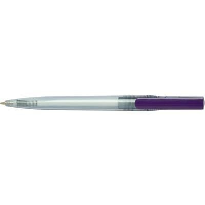 Branded Promotional MONTREUX CLEAR TRANSPARENT FT TWIST ACTION BALL PEN Pen From Concept Incentives.