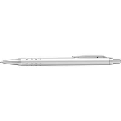 Branded Promotional ALUMINIUM METAL BALL PEN in Silver Pen From Concept Incentives.