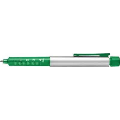 Branded Promotional PLASTIC SYRINGE SHAPE BALL PEN in Green Pen From Concept Incentives.