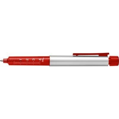 Branded Promotional PLASTIC SYRINGE SHAPE BALL PEN in Red Pen From Concept Incentives.