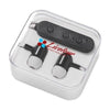 Branded Promotional POCKETSOUND EARPHONES in White Earphones From Concept Incentives.