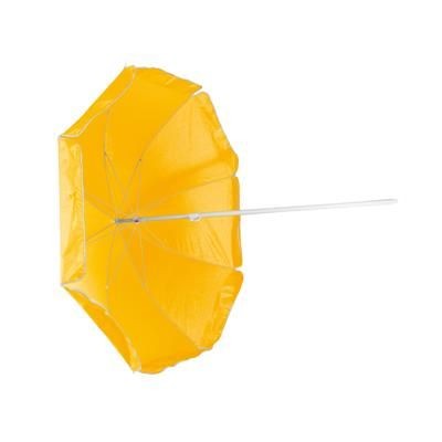Branded Promotional PARASOL in Yellow Parasol Umbrella From Concept Incentives.