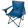 Branded Promotional FOLDING CHAIR in Navy Blue Chair From Concept Incentives.